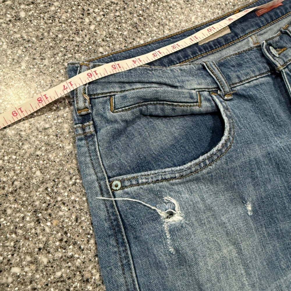 Pilcro and the Letterpress Wide Leg Jeans Size 30 Medium Wash Distressed - Picture 8 of 12